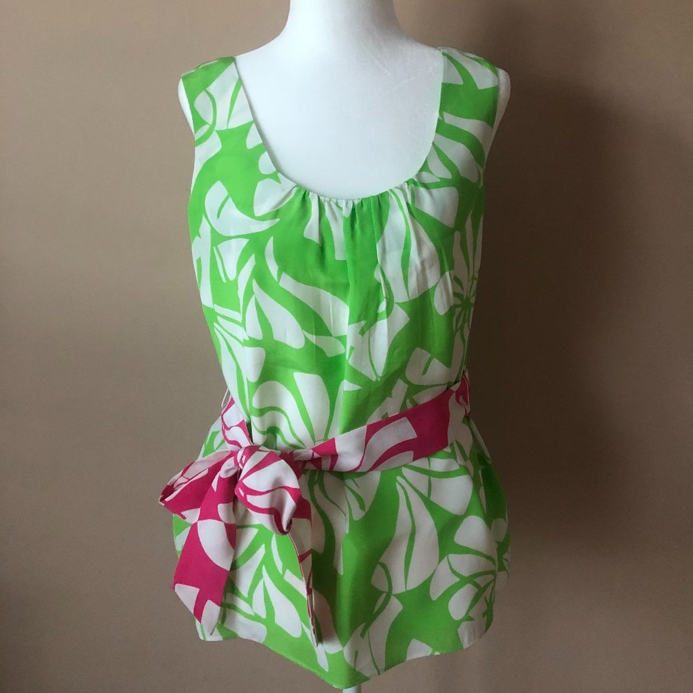 Lilly Pulitzer Cedar Tank Limeade Wishing Size 2